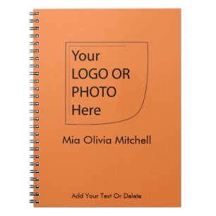 Trend Colour Fresh Tangerine - Logo/Photo Notebook