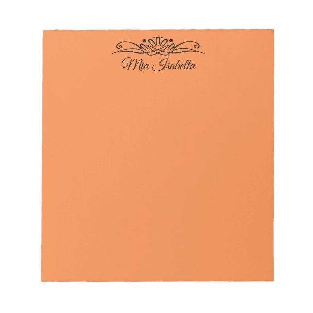 Trend Colour - Fresh Tangerine Notepad (Front)
