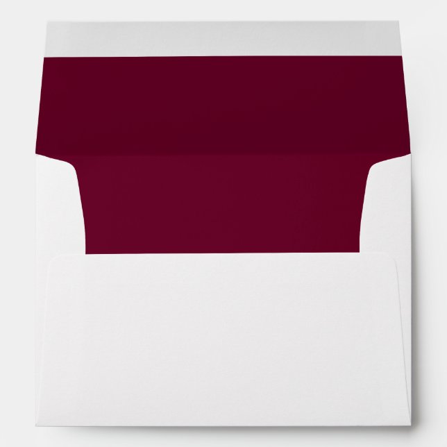 Trend Colour Inside Dark Burgundy Envelope (Back (Bottom))