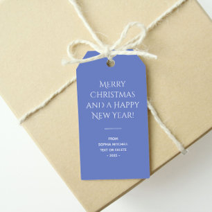 Trend Colour Jewel Blue Minimalist  Gift Tags