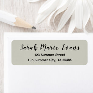 Trend Colour - Light Grey Return Address Labels