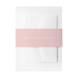 Trend Colour Light Pink Decorative Invitation Belly Band