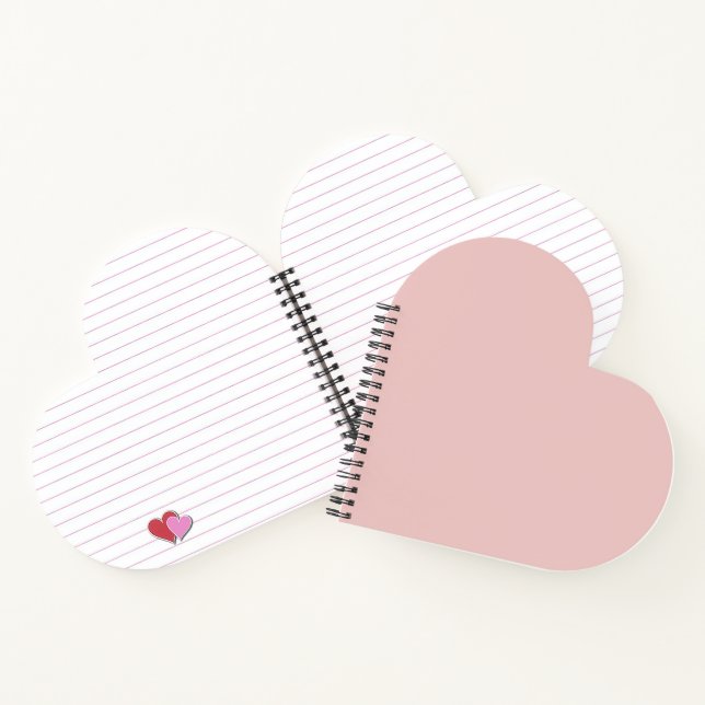 Trend Colour - Light Pink Heart Notebook (Inside)