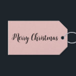 Trend Colour Light Pink Minimalist Gift Tags<br><div class="desc">Solid light pink gift tag from our "Trendy Pink Christmas Colour Collection". You can customise the text, and if you don't need it, you can easily delete it. These delicate pink / blush stylish and minimal gift tags are perfect for your Christmas holiday gifting, and they're also nice for business...</div>