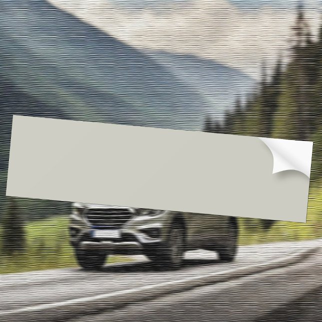 Trend Colour - Light Silver Grey Bumper Sticker (Creator Uploaded)