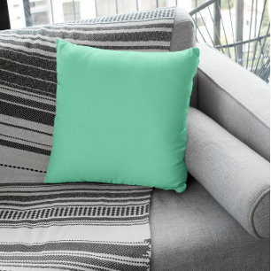 Trend Colour - Minty Green Throw Pillow