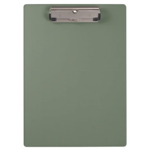 Trend Colour - Muted Green Grey Clipboard