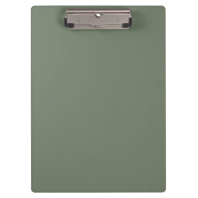 Trend Colour - Muted Green Grey Clipboard (Front)