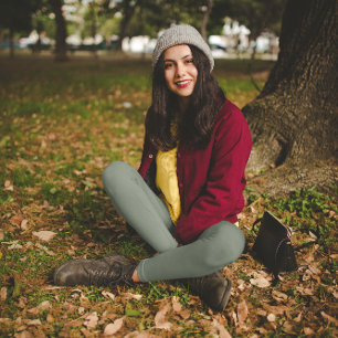 Trend Colour Muted Greenish Grey Leggings