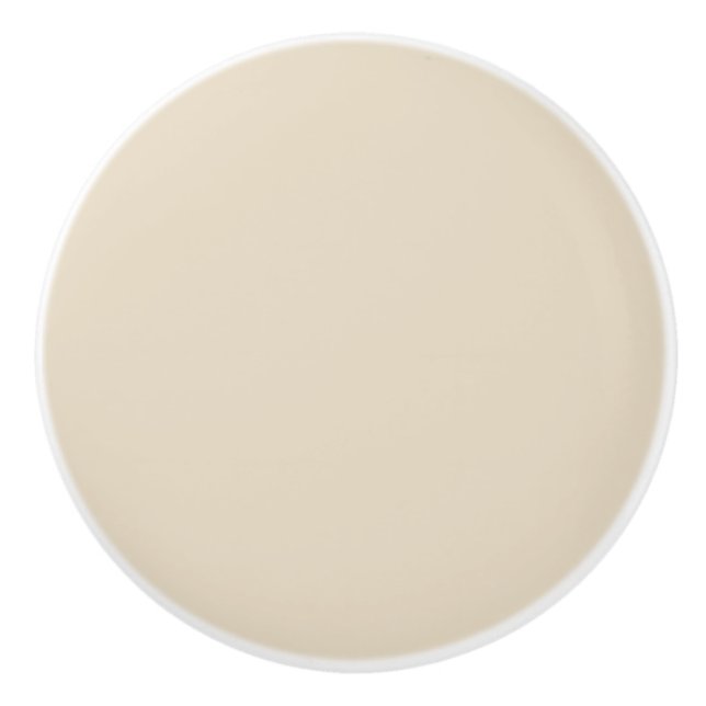Trend Colour - Natural Beige Ceramic Knob (Front)
