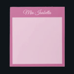 Trend Colour Pink Purple Berry Classic Notepad<br><div class="desc">Notepad with personalizable name in Solid Pink Purple – Inspired by Berry Colours // This modern and stylish Notepad adds an elegant and minimalist touch to your organisational essentials. Its simple and clean design in solid colour offers a timeless appeal. Explore our trendy colours for more products in the same...</div>