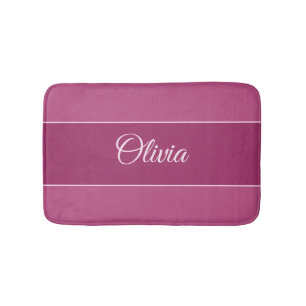 Trend Colour Pink Purple Berry Custom Bath Mat