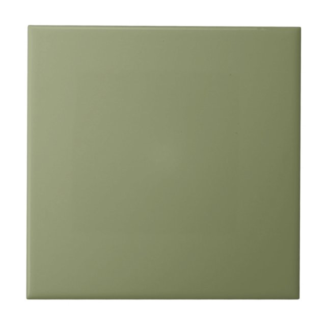 Trend Colour - Reed Green Ceramic Tile (Front)