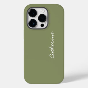 Trend Colour Reed Green Name iPhone 14 Pro Case