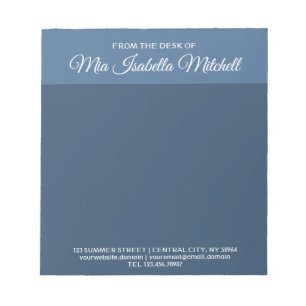 Trend Colour - Serious Blue Business Notepad