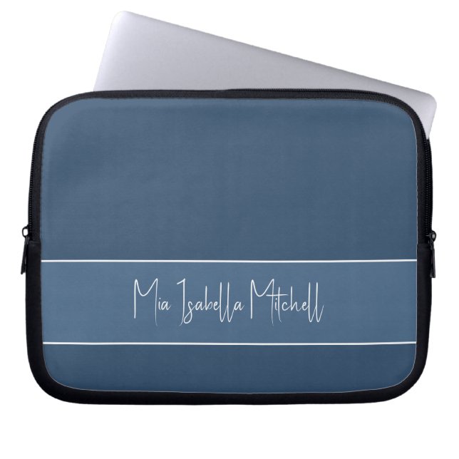 Trend Colour Serious Blue Laptop Sleeve (Front)