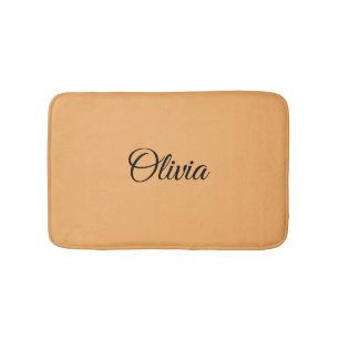 Trend Colour Soft Orange Custom Bath Mat