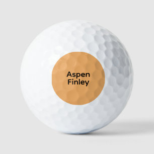 Trend Colour Soft Orange - Name Golf Balls