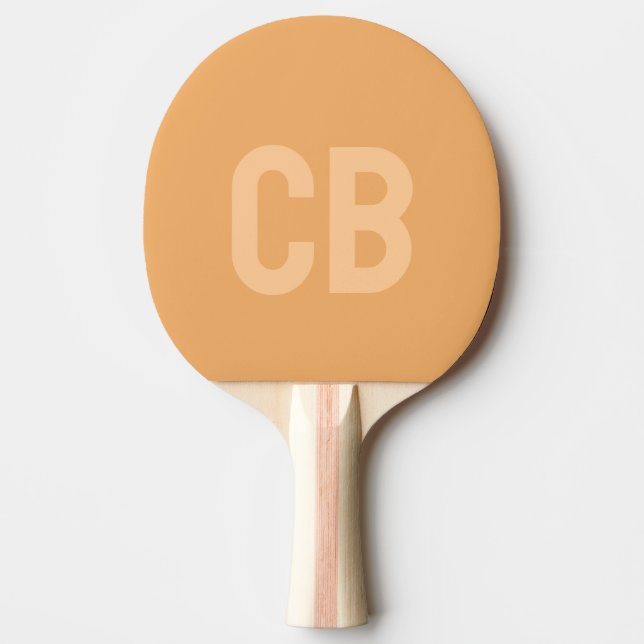 Trend Colour Soft Orange Ping Pong Paddle (Front)