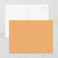Trend Colour - Soft Orange Solid Postcard