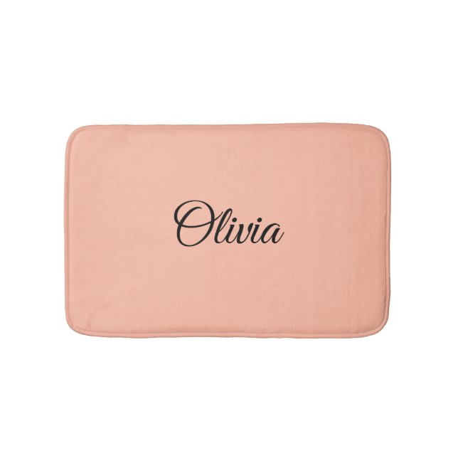 Trend Colour Soft Peach Custom Bath Mat (Front)