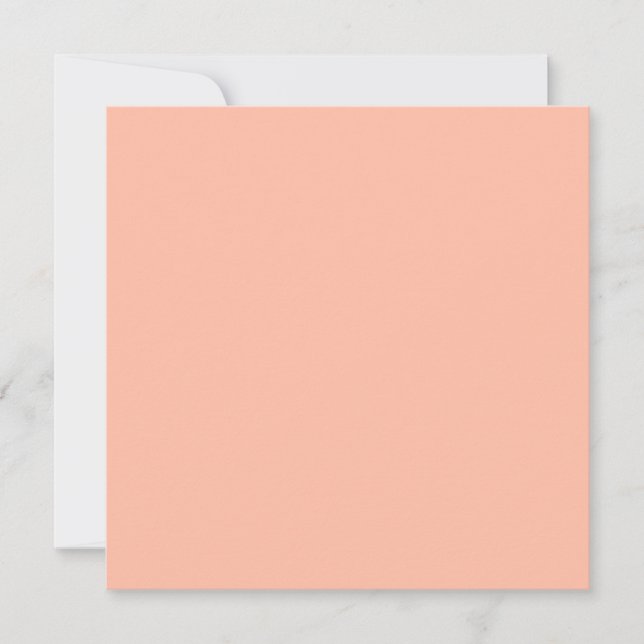 Trend Colour - Soft Peach Flat Holiday Card (Front)