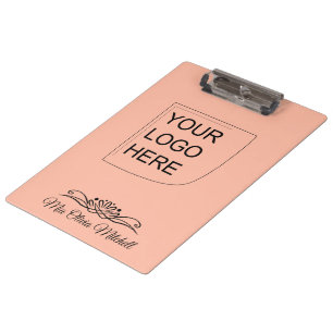 Trend Colour - Soft Peach Logo Clipboard