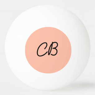 Trend Colour Soft Peach Monogram Ping Pong Ball
