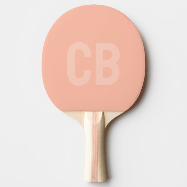 Trend Colour Soft Peach Ping Pong Paddle (Front)