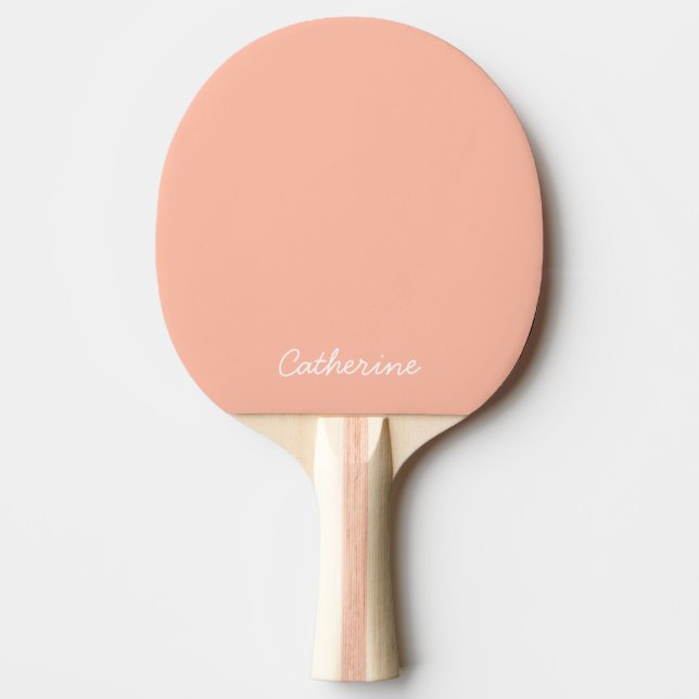 Trend Colour Soft Peach Ping Pong Paddle (Front)