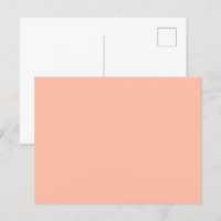 Trend Colour - Soft Peach Solid Postcard