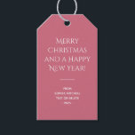 Trend Colour Soft Pink Christmas Gift Tags<br><div class="desc">Solid soft pink gift tag from our "Trendy Pink Christmas Colour Collection". You can customise the text, and if you don't need it, you can easily delete it. These stylish and minimal gift tags are perfect for your Christmas holiday gifting, and they're also nice for business purposes, such as gift...</div>