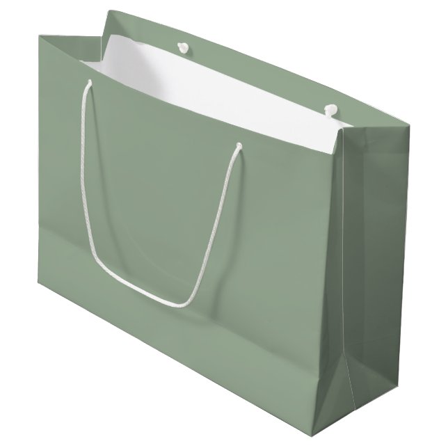 Trend Colour Soft Sage Large Gift Bag (Front Angled)