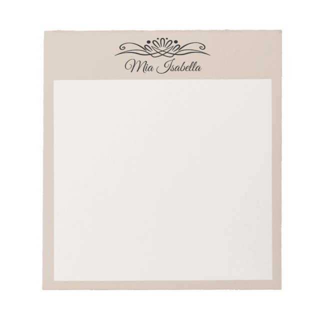 Trend Colour Soft Taupe Classic Notepad (Front)