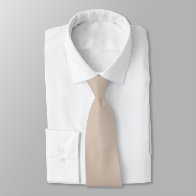 Trend Colour Soft Taupe Neck Tie (Tied)