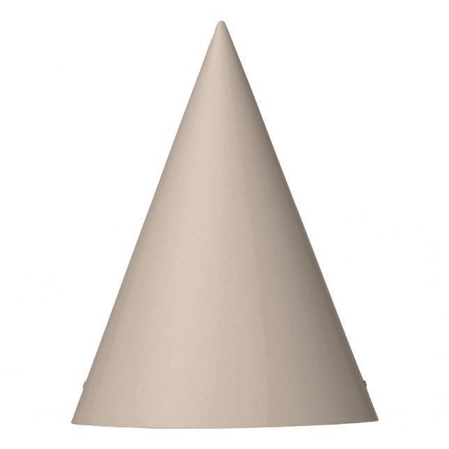 Trend Colour - Soft Taupe Party Hat (Front)