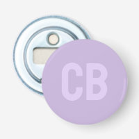 Trend Colour Soft Violet Button Bottle Opener