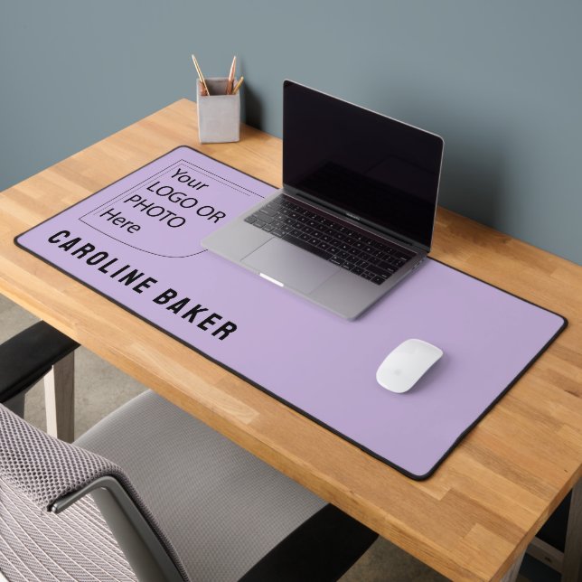 Trend Colour Soft Violet Logo Desk Mat (Office 2)