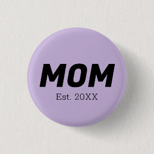 Trend Colour - Soft Violet Mum Button