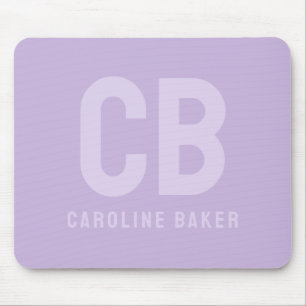 Trend Colour Soft Violet Name Mousepad