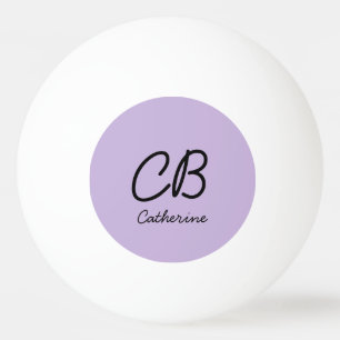 Trend Colour Soft Violet Name Ping Pong Ball