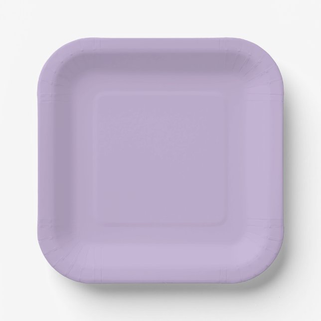 Trend Colour - Soft Violet Paper Plates (Front)