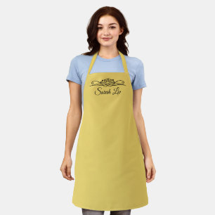 Trend Colour Soft Yellow Customisable Apron
