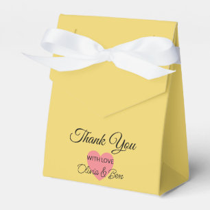Trend Colour Soft Yellow Favour Box