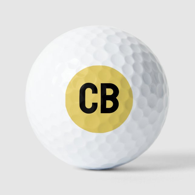 Trend Colour Soft Yellow Golf Balls (Front)