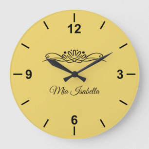 Trend Colour Soft Yellow - Large Wall Clock