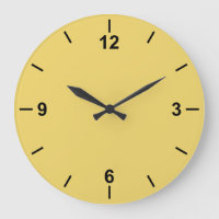 Trend Colour Soft Yellow Large Wall Clock