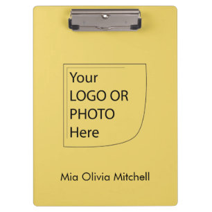 Trend Colour - Soft Yellow Logo Clipboard