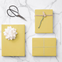 Trend Colour - Soft Yellow Wrapping Paper Sheets