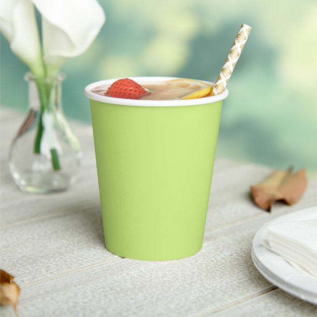 Trend Colour - Spring Green Paper Cups (Insitu)